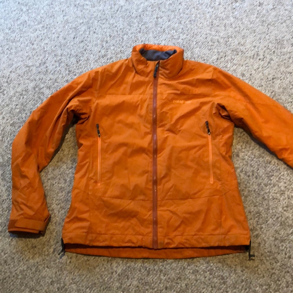 Patagonia Orange Windstopper Primaloft jacket L